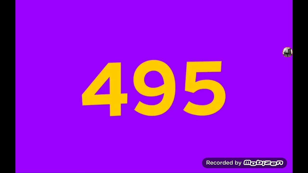 Challenge countdown from 8000