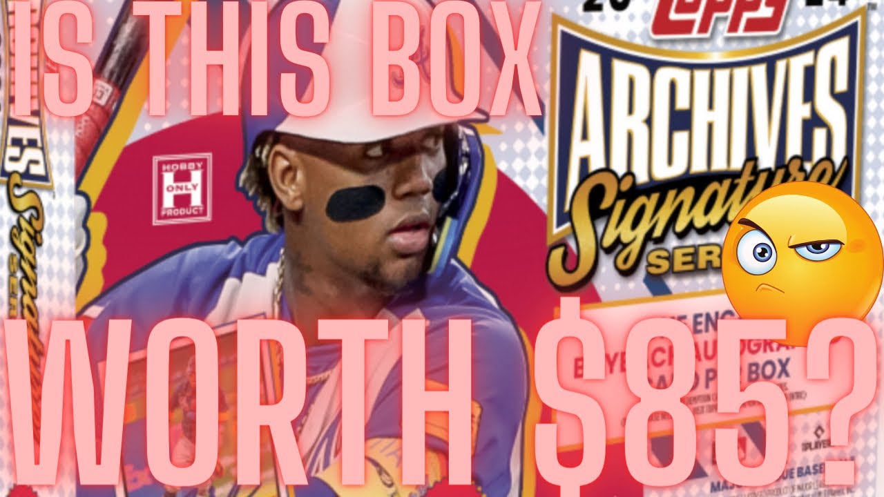 WORLD PREMIERE!!! 2024 Topps Archives Signature Series Baseball — BIG AUTO CARD!