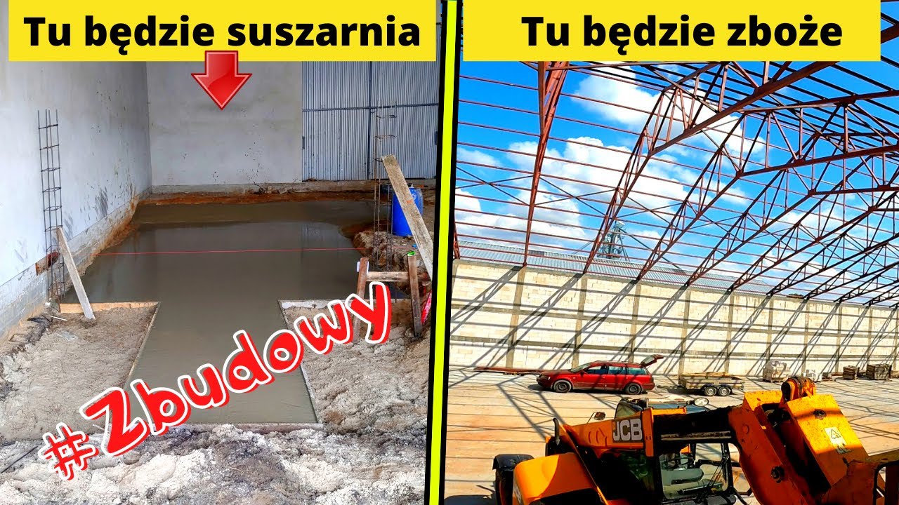 Budowa hali 60x25.Odc19.Przygotowania do murowania szczytu.Zagłębienie pod suszarnie. #Zbudowy