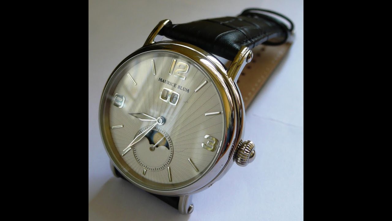Maurice Blum (seagull) ST2528 moonphase automatic next to Rodina ST1731 Bauhaus automatic