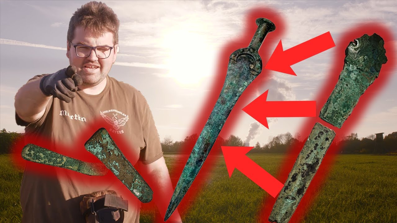 Sensationsfunde bei der Schatzsuche mit Metalldetektor gemacht. Schwert und Bronzebeile gefunden 🔥