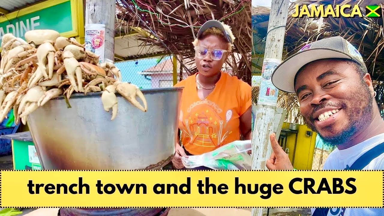 Jamaican Woman Acknowledges Africa I Trenchtown, HUGE CRABS | Downtown Kingston, Jamaica🇯🇲