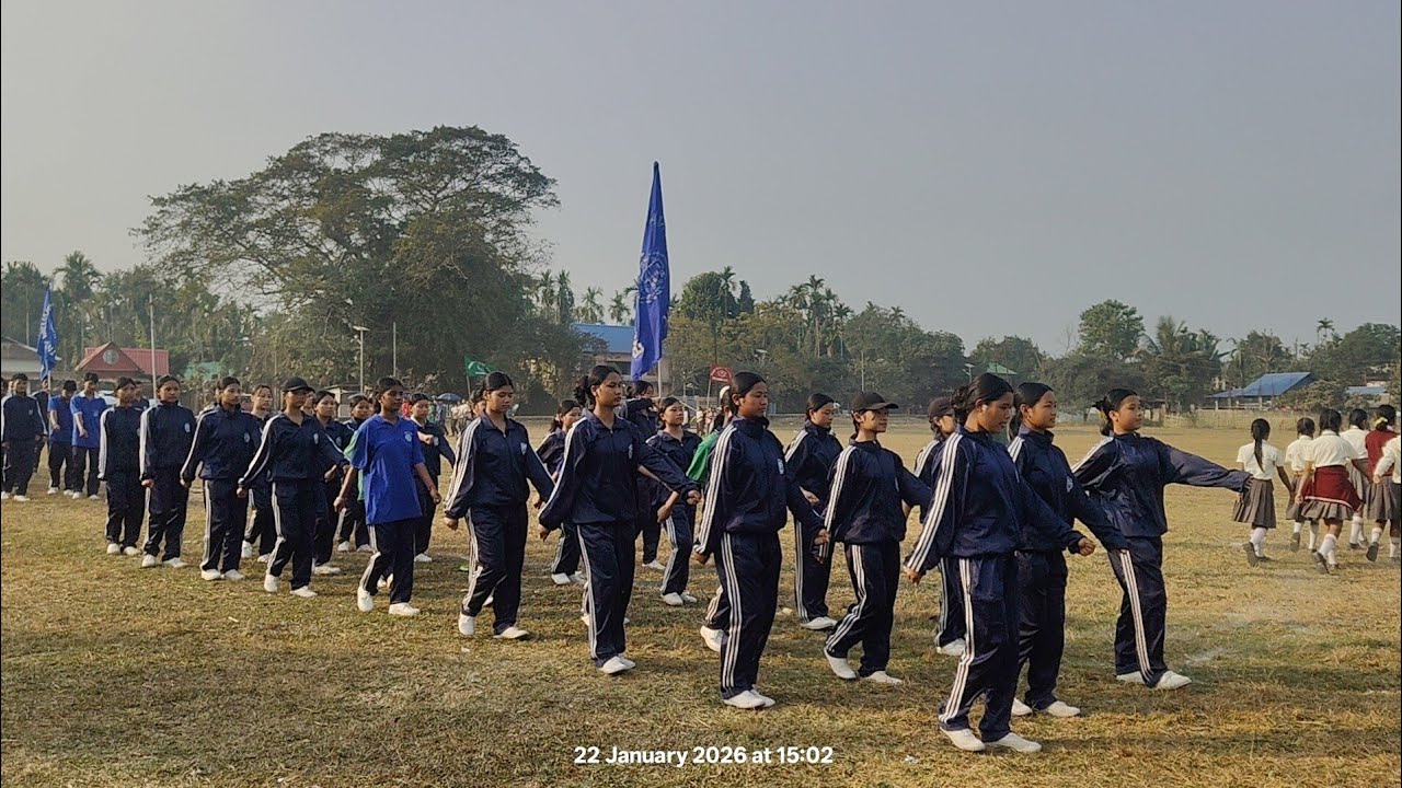 March Past Practice for Republic Day 2026. #williamnagar. Date:24/01/2026