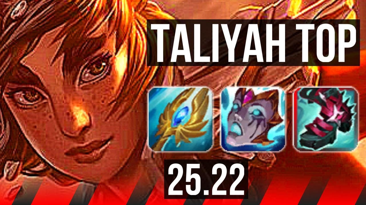TALIYAH vs SION (TOP) | Rank 5 Taliyah, 1000+ games, 11/3/9, Godlike | EUW Challenger | 25.22
