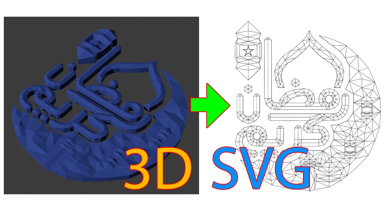 Tutorial: Export Blender 3D model to SVG vector image