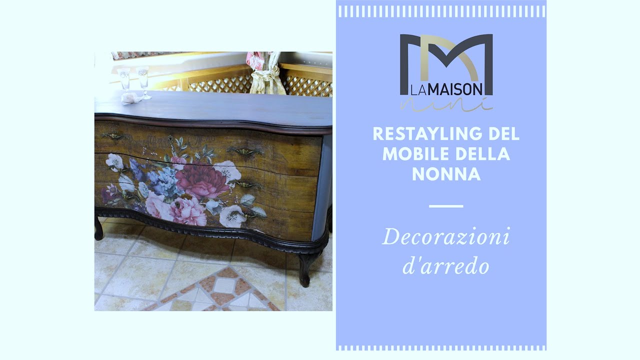 Restyling antico comò della nonna - Come applicare i transfer sui mobili
