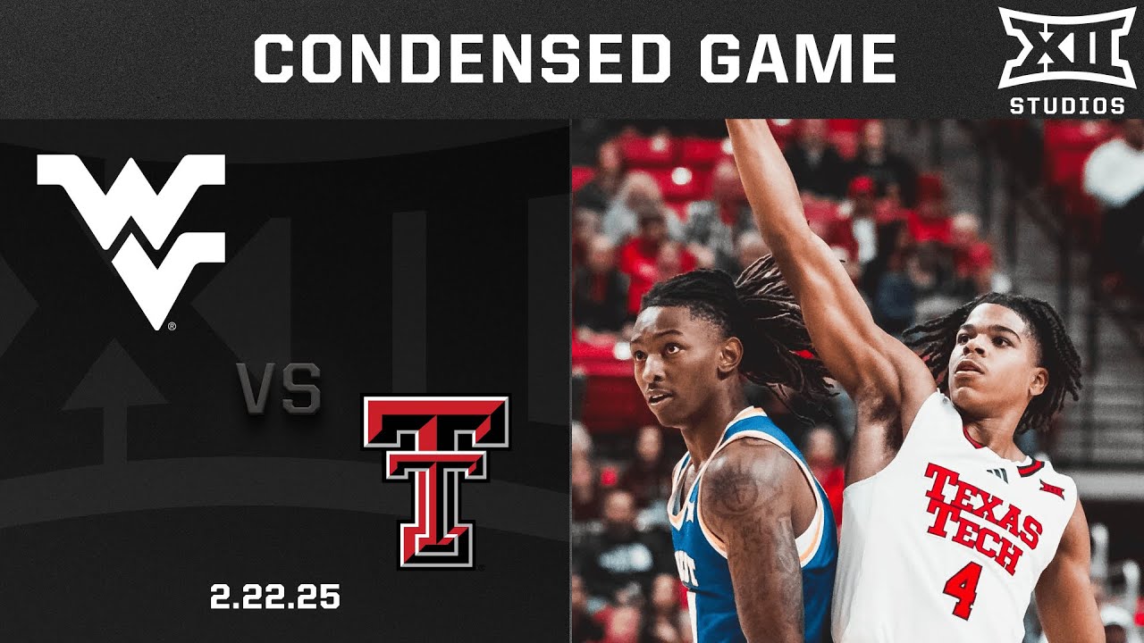 West Virginia vs. #9 Texas Tech Condensed Game | 2024-25 Big 12 Men's Basketball