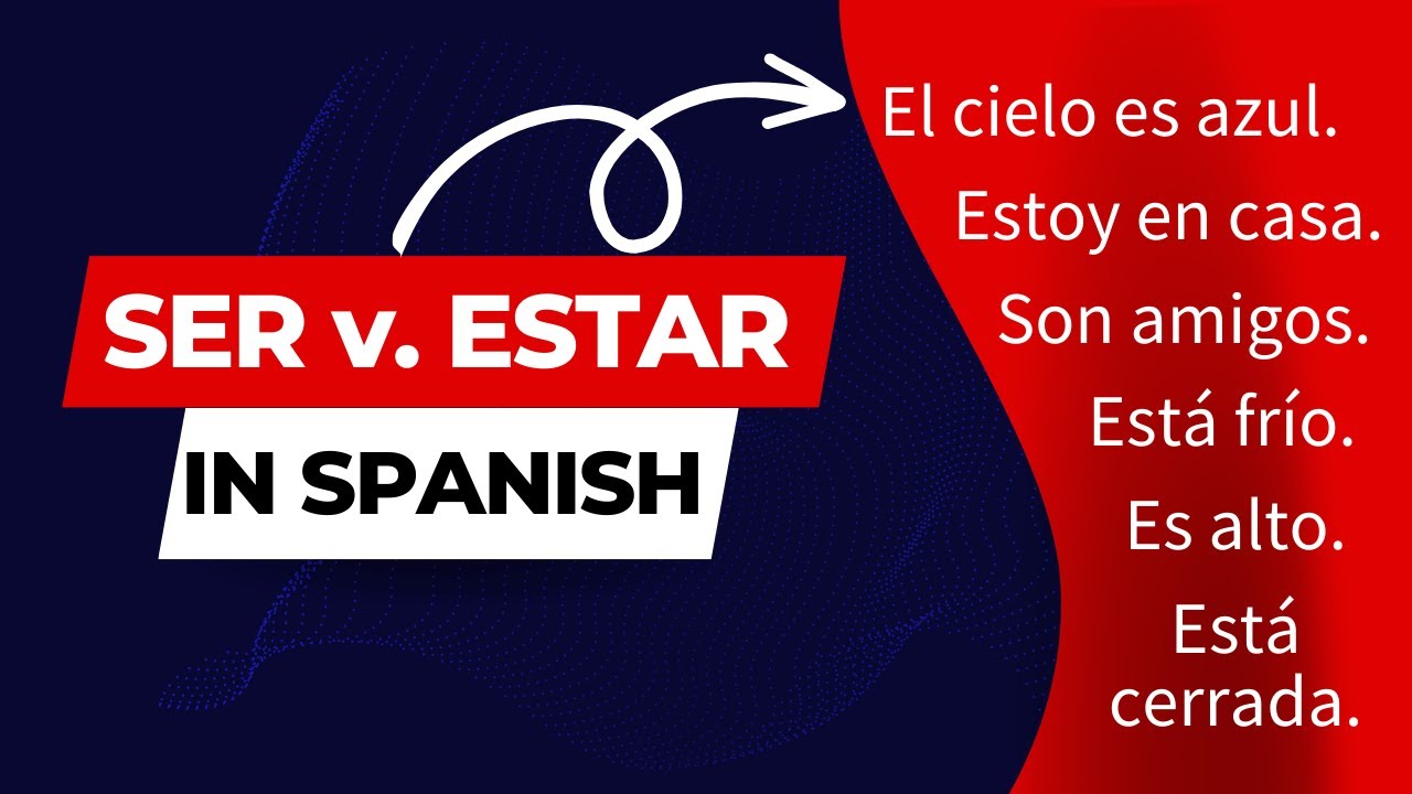 SER vs.  ESTAR in Spanish