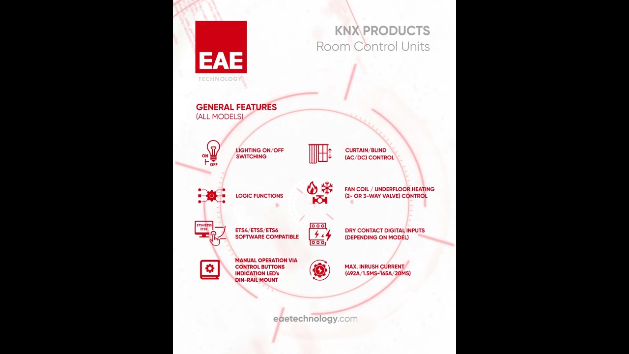 EAE TECHNOLOGY - ROOM CONTROL UNITS
