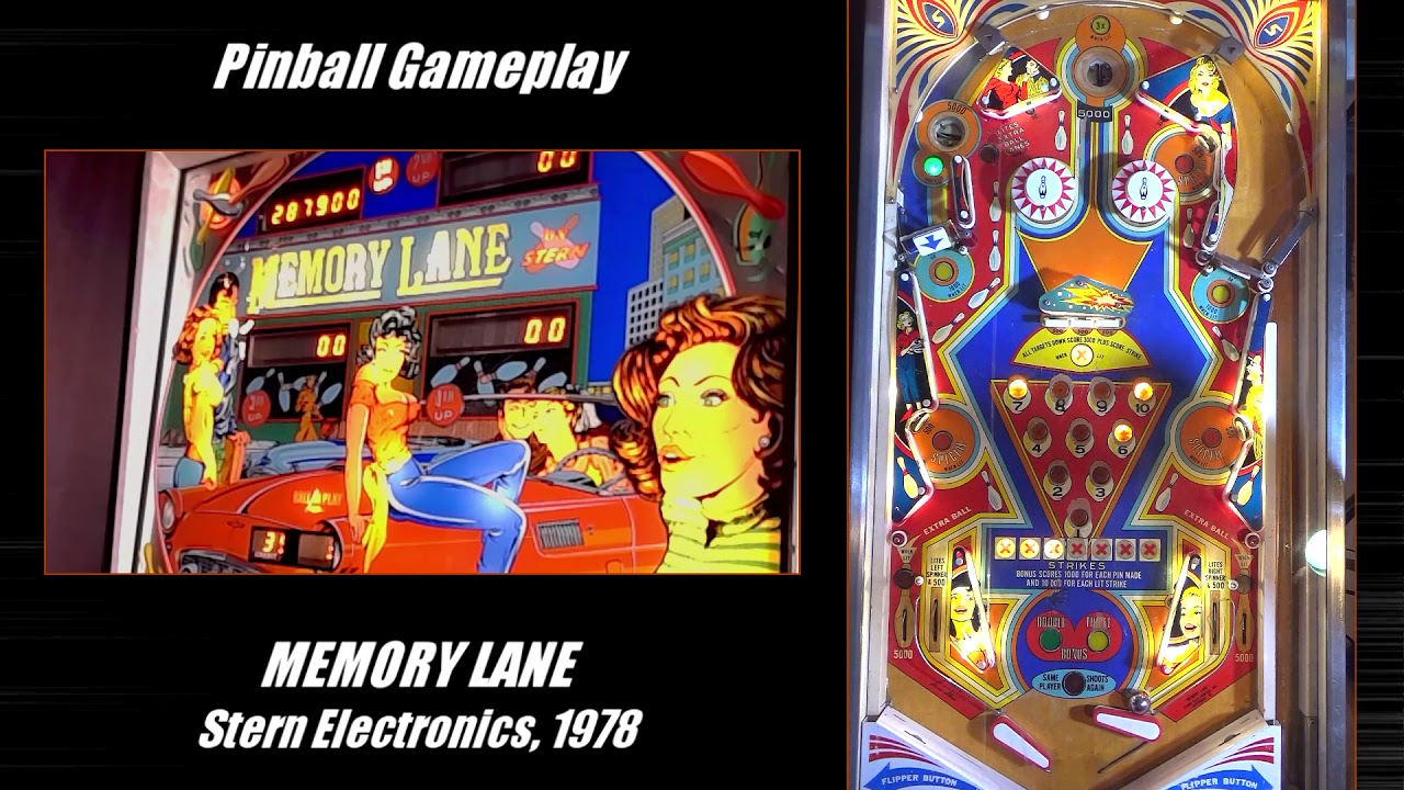 Memory Lane pinball machine gameplay (Stern, 1978)