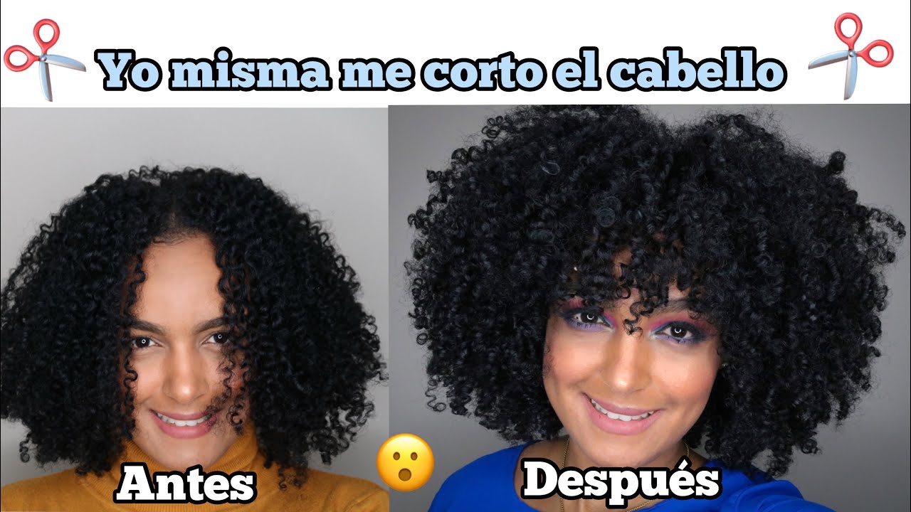 COMO ME CORTO EL CABELLO RIZADO EN CAPAS | corte de pelo | corte de pelo en cuarentena