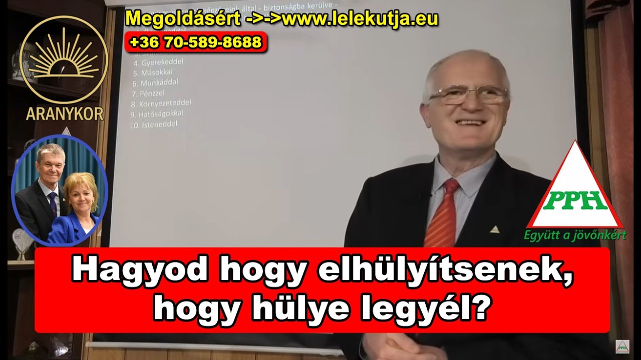 2026 02 08 HAGYOD HOGY ELHÜLYÍTSENEK, HOGY HÜLYE LEGYÉL - Szedlacsik Miklós ember és életjobbító