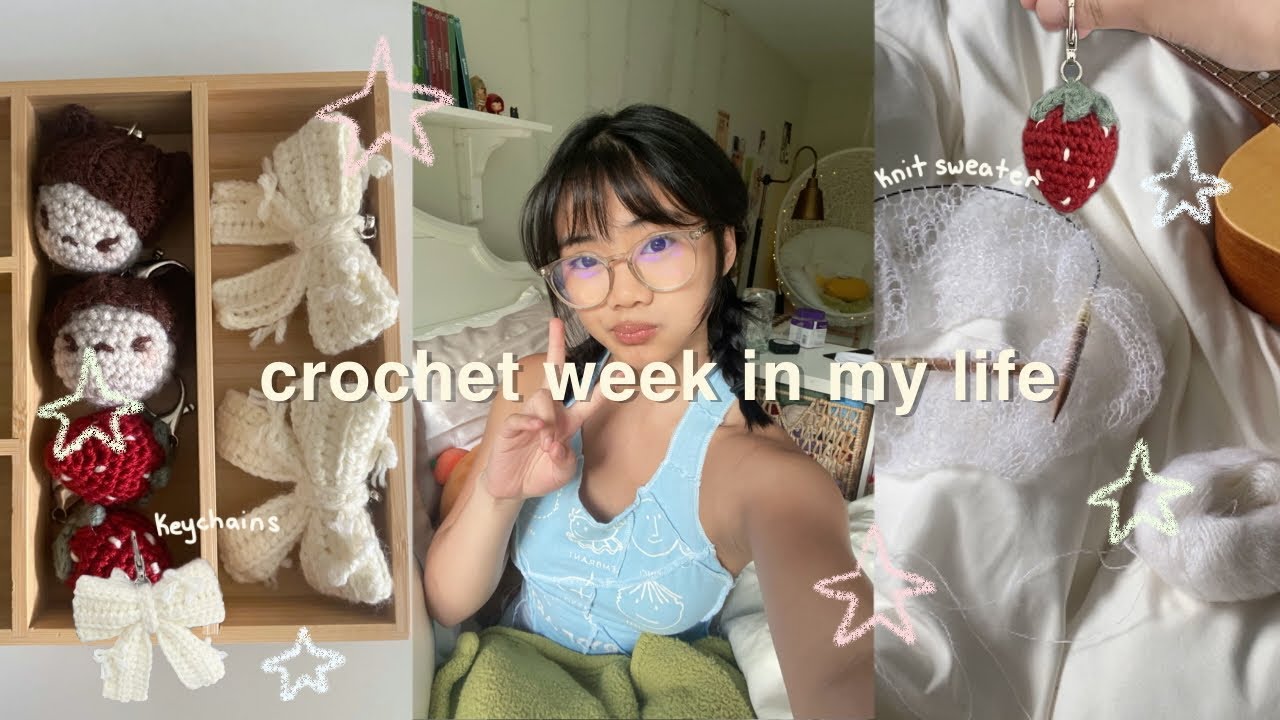 Realistic crochet week in my life ˙✧˖° 🧵 ༘ ⋆｡˚