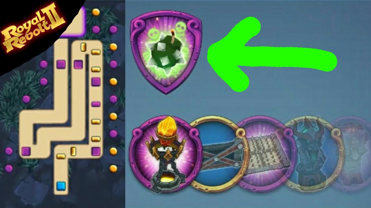 ROYAL REVOLT 2 - FULL MORTAR DEFENSES (bombs everywhere!!)