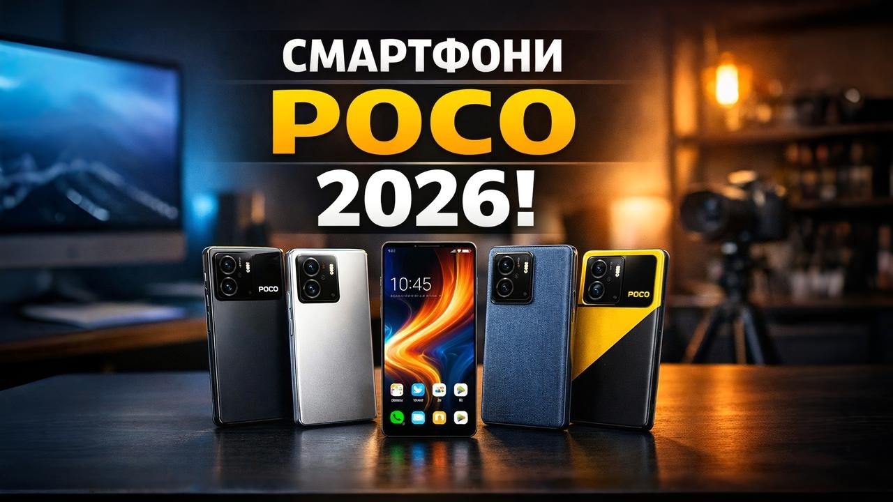 Топ-5 смартфонів POCO 2026 🔥 Найпотужніші новинки року з флагманськими фішками