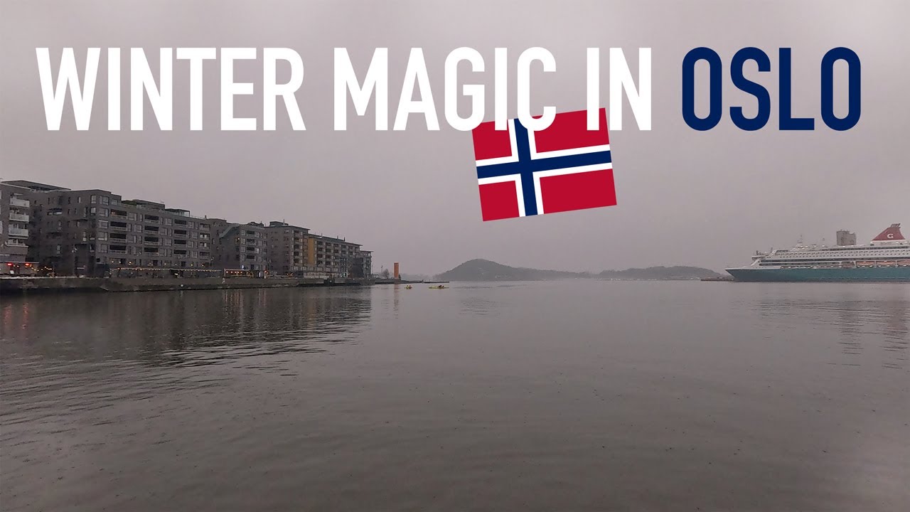 A Slav in Scandinavia – Winter Walk in Oslo 🇳🇴❄️ Cold February Day 2025