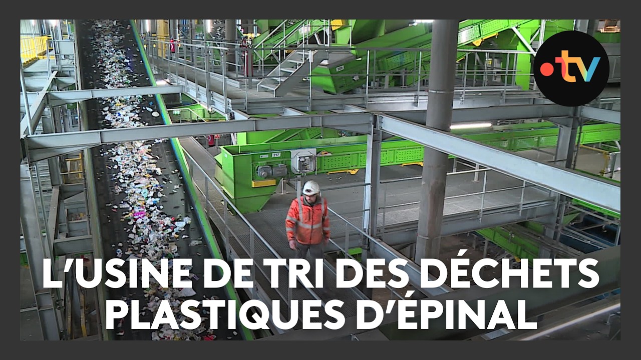 L'usine de tri des matières plastiques d'Épinal