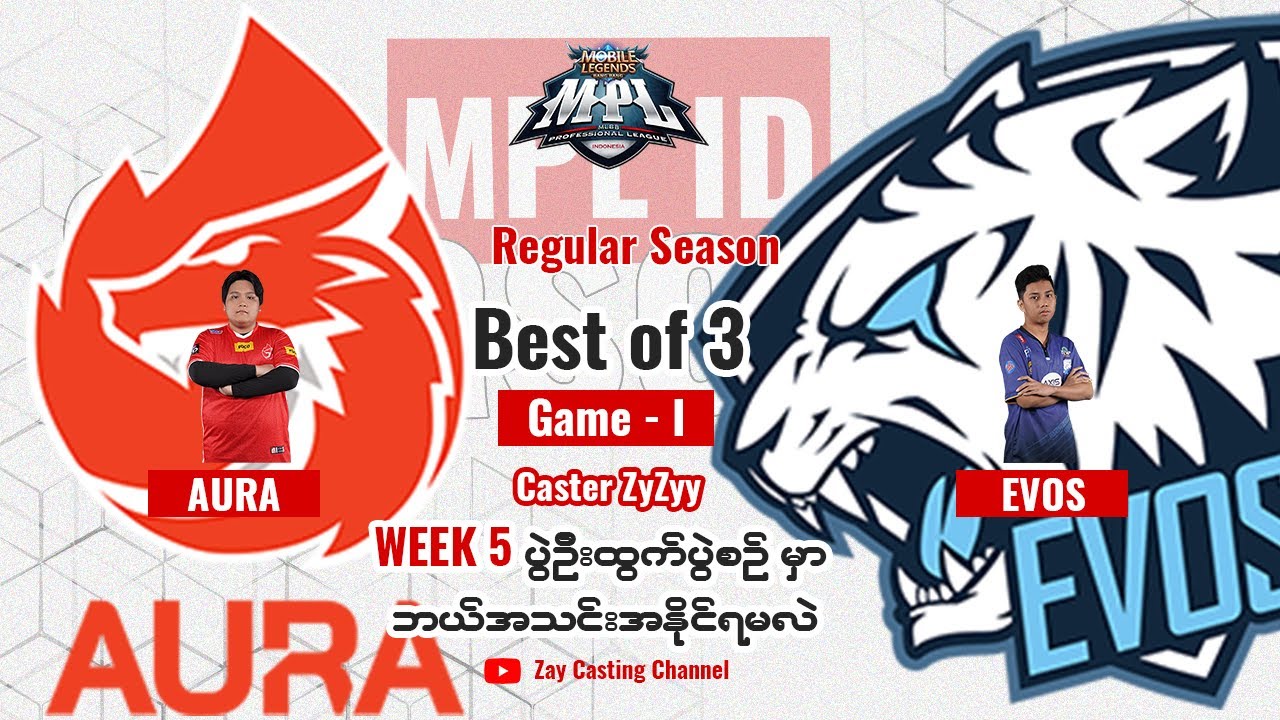 [Game 1] AURA FIRE vs  EVOS LEGENDS MPL ID Season 9
