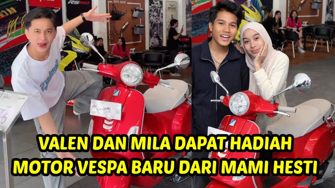 Valen dan mila dapat motor baru dari mami hesti
