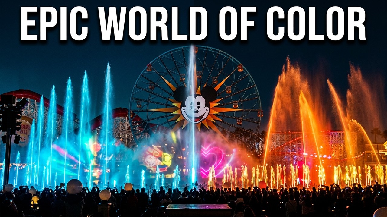 [4K] Disney California Adventure : World of Color LNY POV