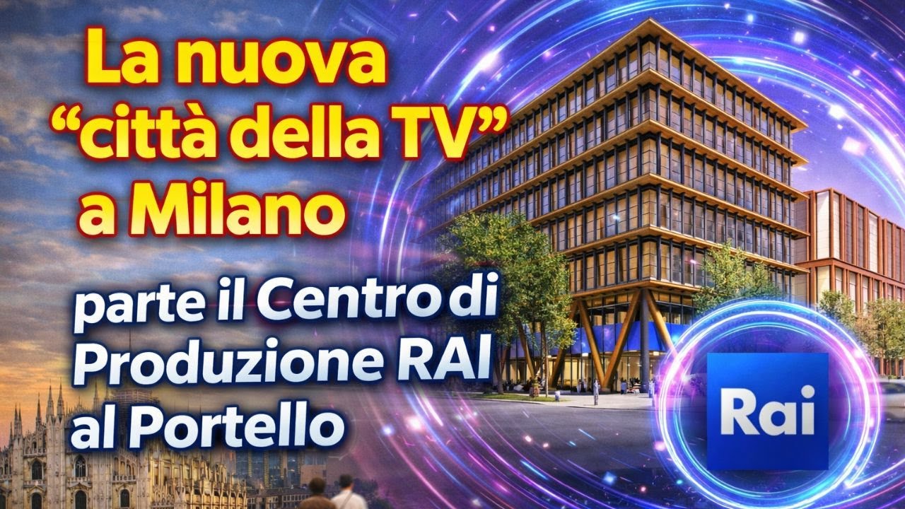 La nuova “città della TV” a Milano: parte il Centro di Produzione RAI al Portello