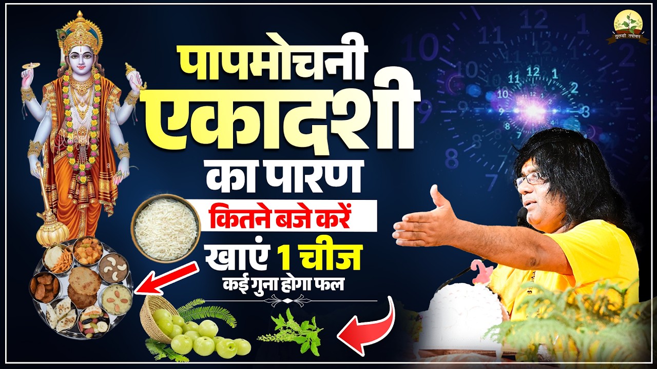पापमोचनी एकादशी का पारण, कितने बजे करें? खाएं 1 चीज, कई गुना होगा फल | Shri Kaushik Ji Maharaj