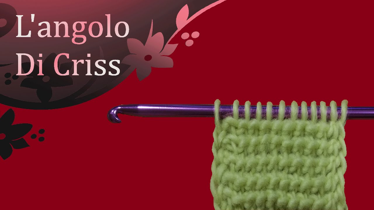 Uncinetto tunisino il punto maglia  rovescio - uncinetto facile passo a passo