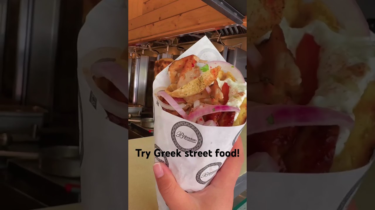 The world famous Greek souvlaki wrap! 