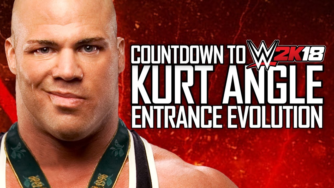 Evolution Of Kurt Angle In WWE Games - Countdown To WWE 2K18 (Kurt Angle Entrance Evolution)