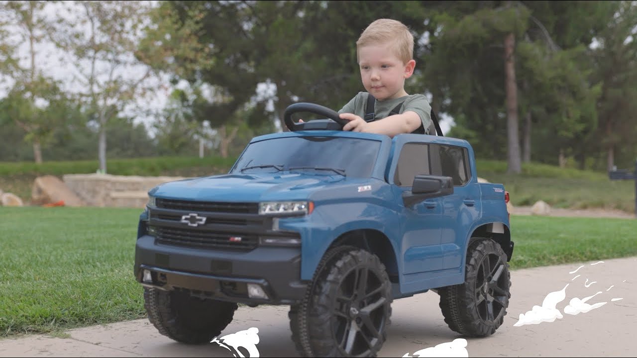LICENSED CHEVY SILVERADO RIDE ON (12V) | Kidzone