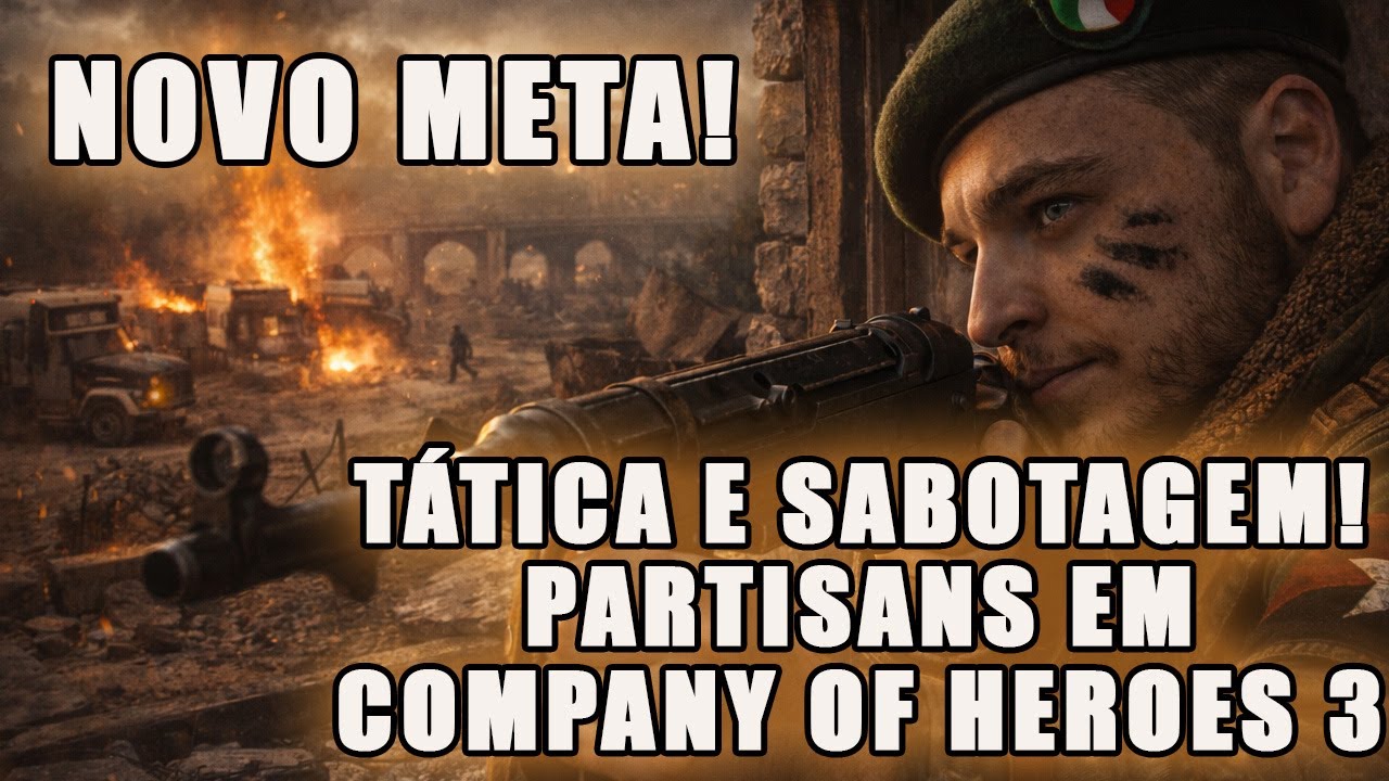 Jogo Tático Puro! Partisans Dominando o Campo de Batalha | COH3