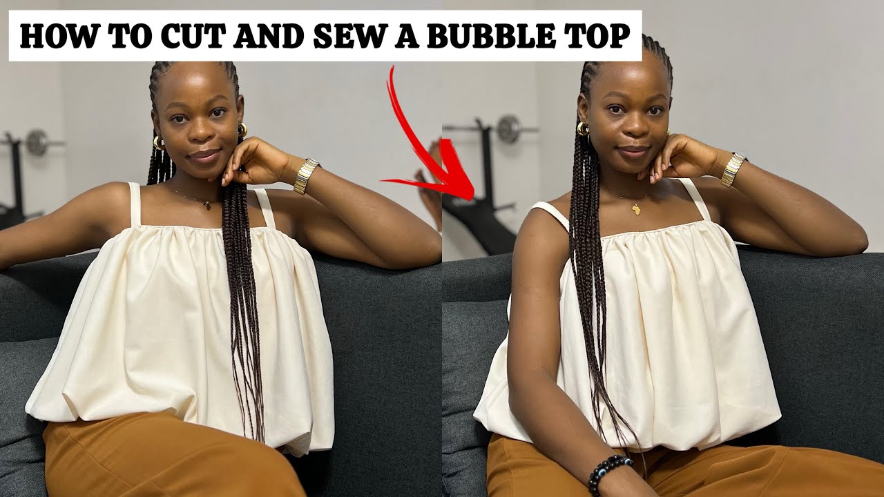 BUBBLE CROP TOP || Cutting and Sewing Tutorial || Beginners Friendly Tutorial