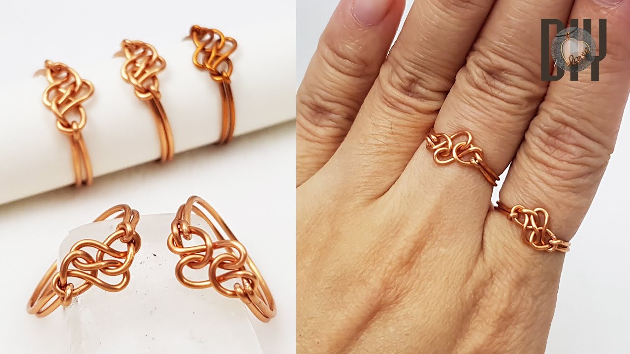Eternity Knot Rings | celtic style | How to do | Handmade | Copper wire | DIY 576