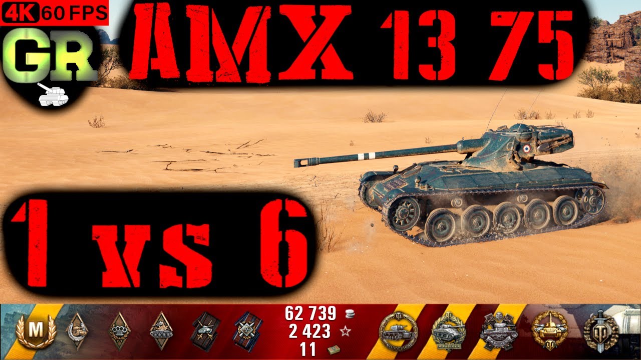 World of Tanks AMX 13 75 Replay - 8 Kills 3.6K DMG(Patch 1.4.0)