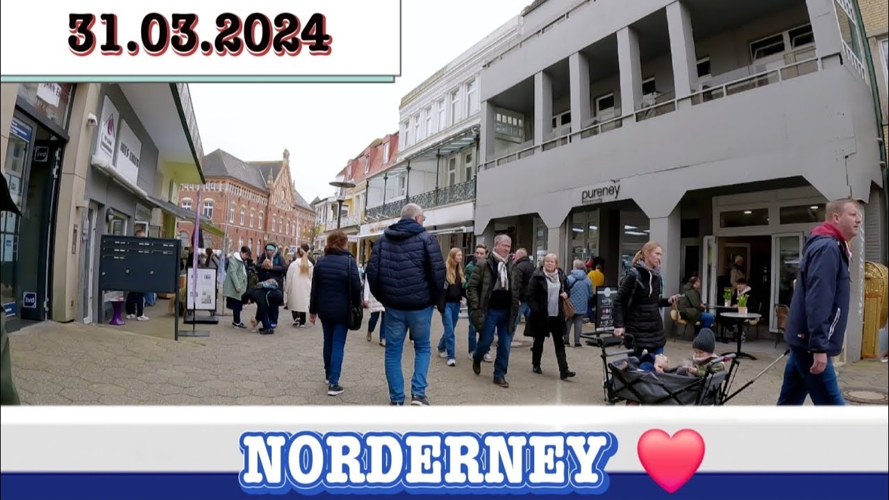 Norderney, Inselmomente am Ostersonntag in der Fußgängerzone, Island life 2024