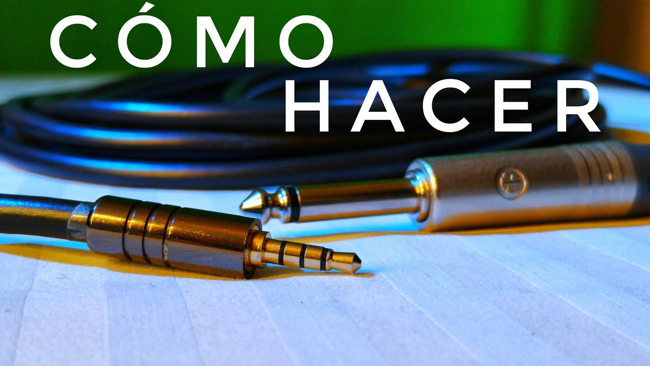 Hacer cable de plug de 3.5 mm a plug de 6.3mm (para sacar el audio de tu mixer hacia el celular).