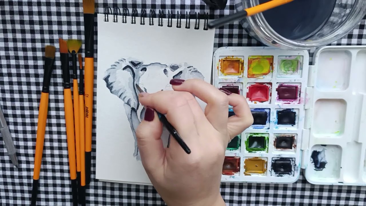 Step-by-Step Watercolor Elephant