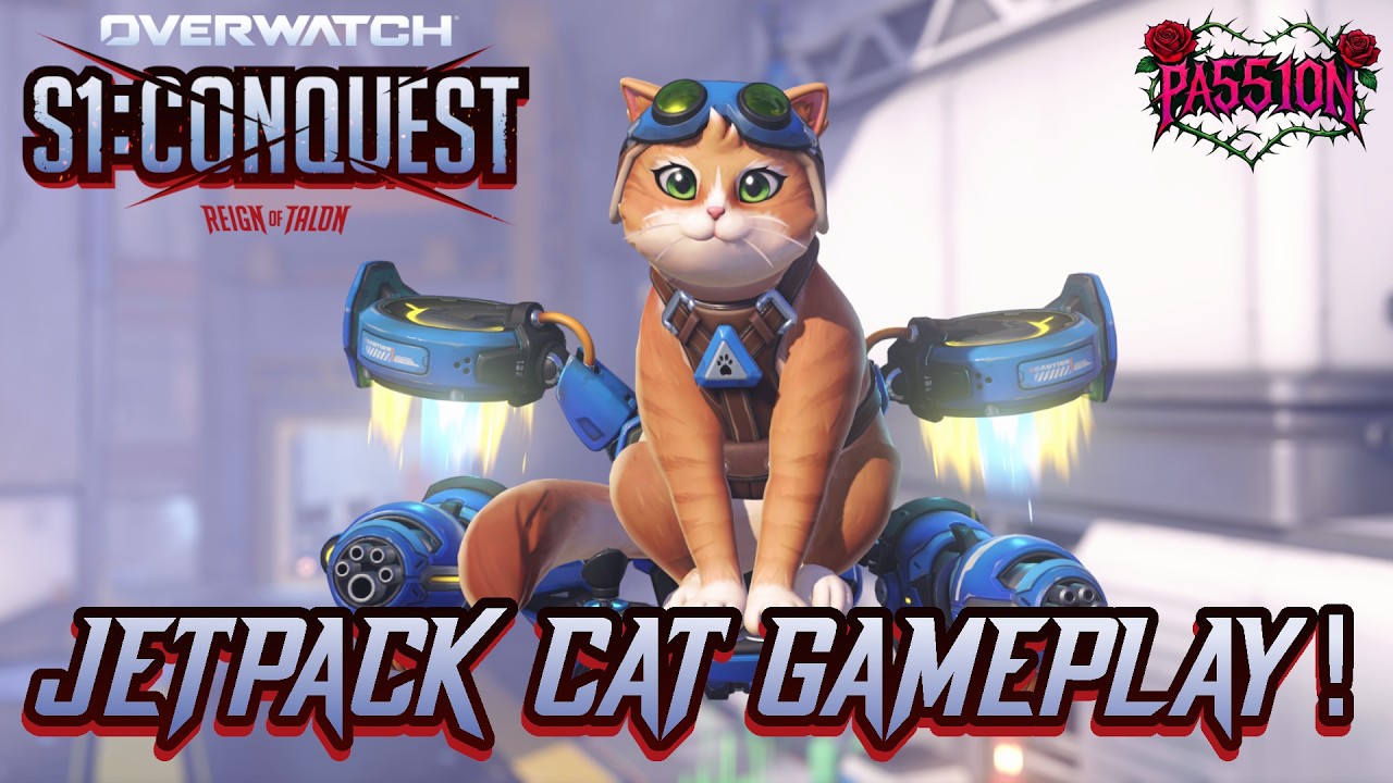 New Support Hero JETPACK CAT Gameplay! - Overwatch: Reign of Talon
