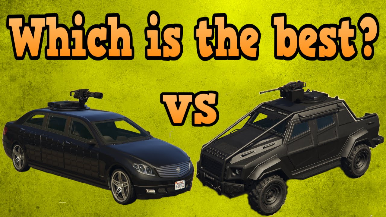 GTA online guides - Turreted limo VS Insurgent pickup