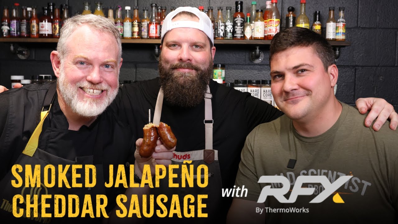 Smoked Jalapeño Cheddar Sausage with RFX MEAT Wireless Probe | Chuds BBQ x ThermoWorks