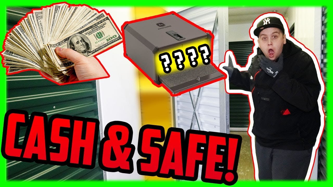 CASH and SAFE Found In Storage Unit! I Bought An Abandoned Storage Unit!