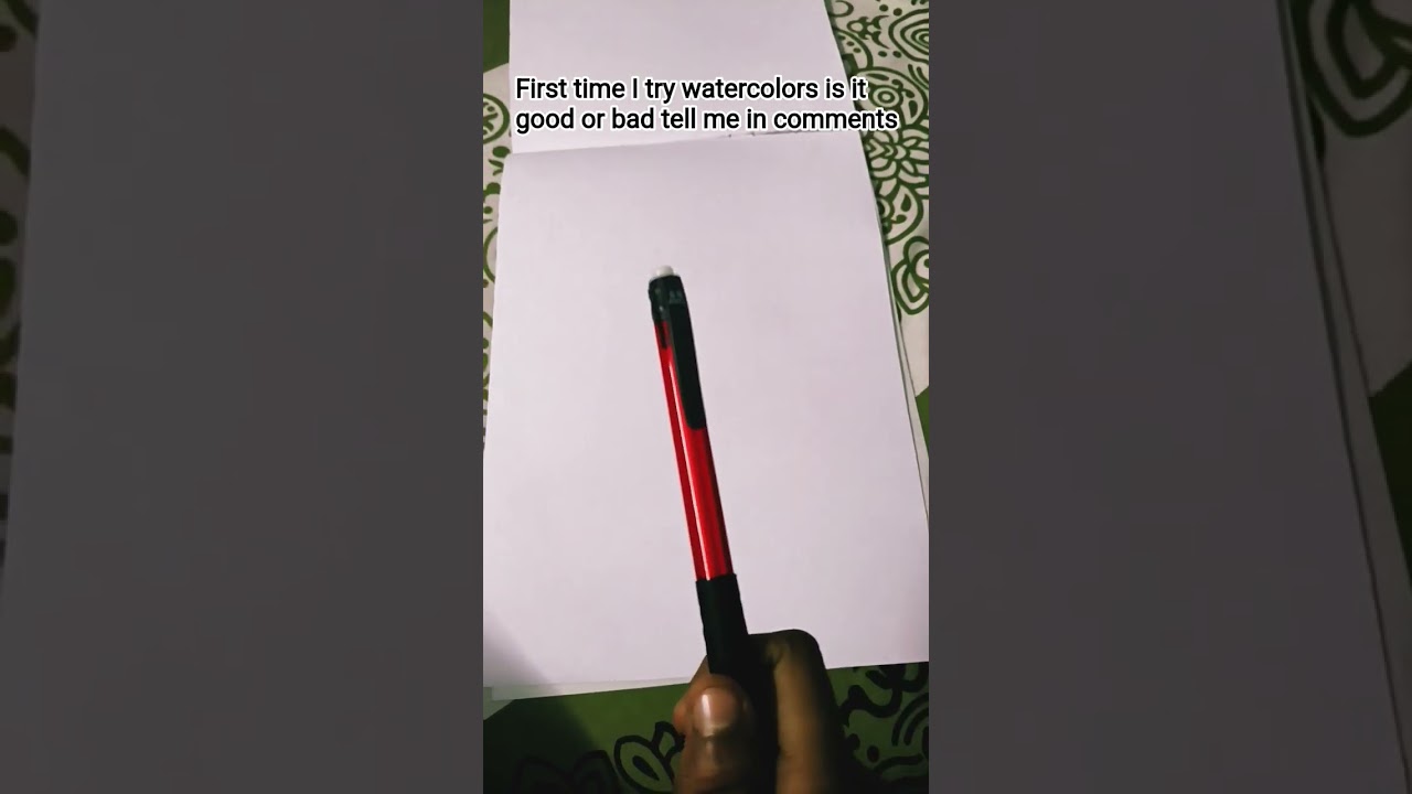 first time i use watercolor