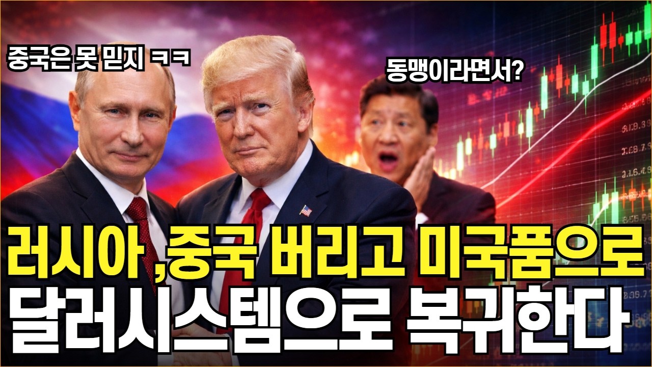 중국 손절한 러시아. 금, 원자재 대폭락, SCHD 뜬다