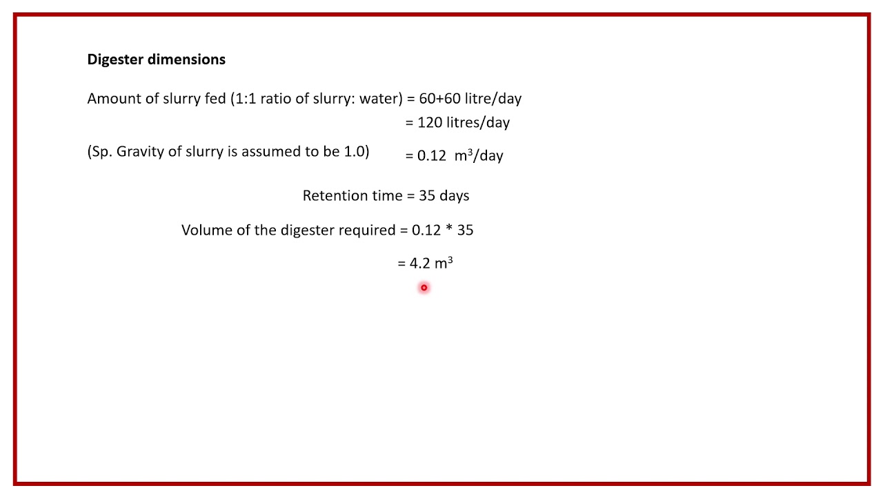Design of biogas plants part - 2