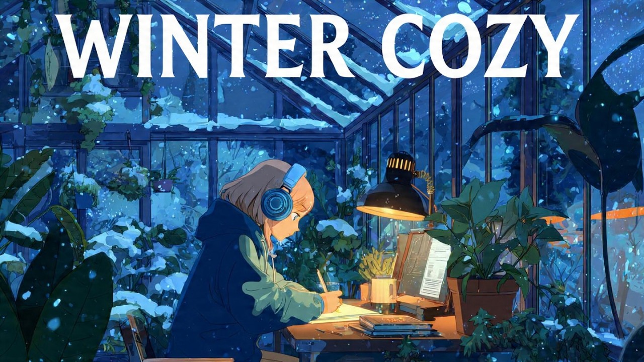 Lofi hip hop radio ❄️ winter cozy & hot chocolate | kış bahçesi huzuru (chillhop mix)