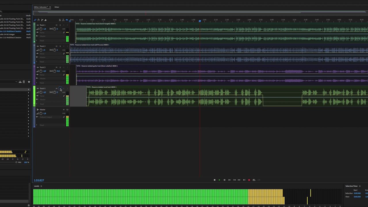 Rosanna TOTO Mastering Multitrack NO Keys