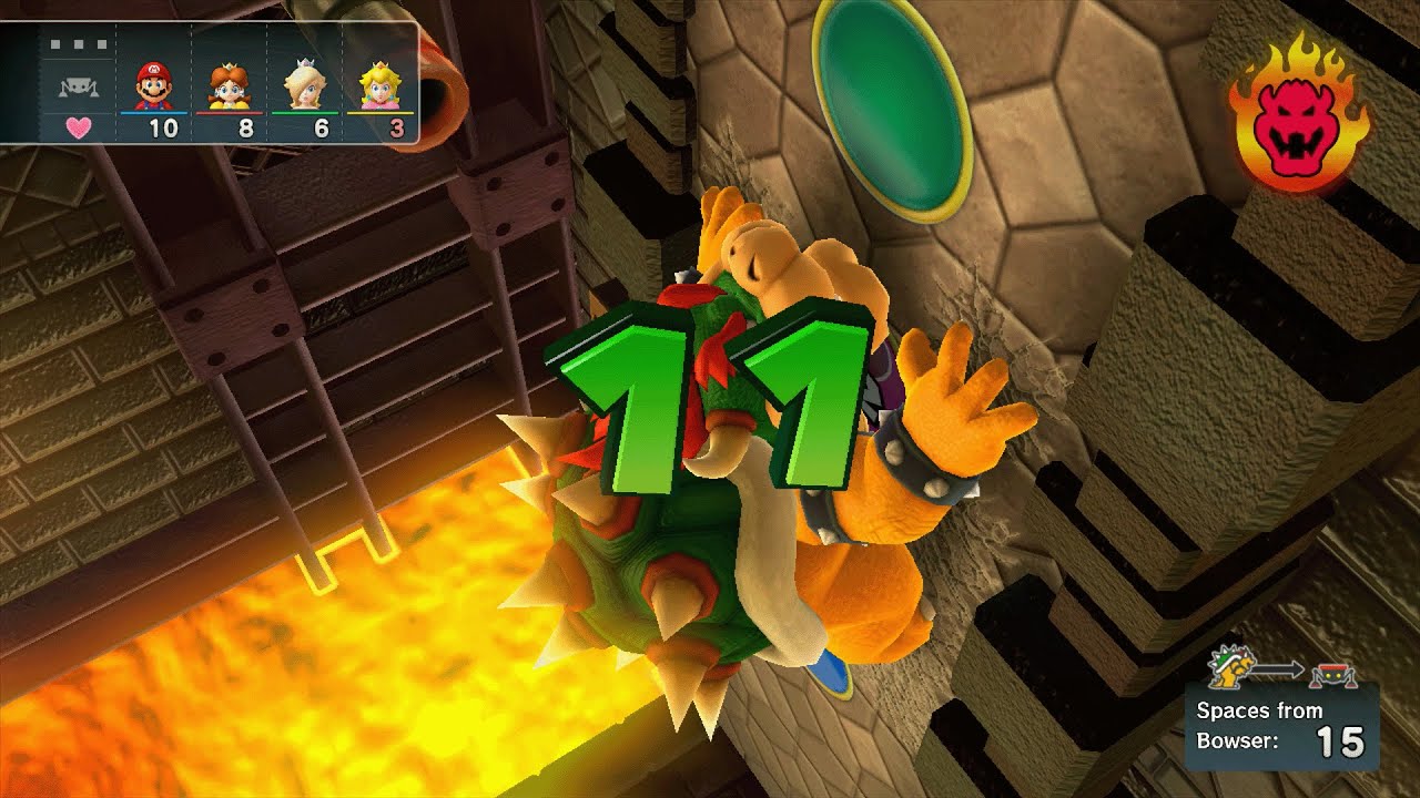 Mario Party 10 - Mario vs Daisy vs Rosalina vs Peach vs Bowser - Chaos Castle