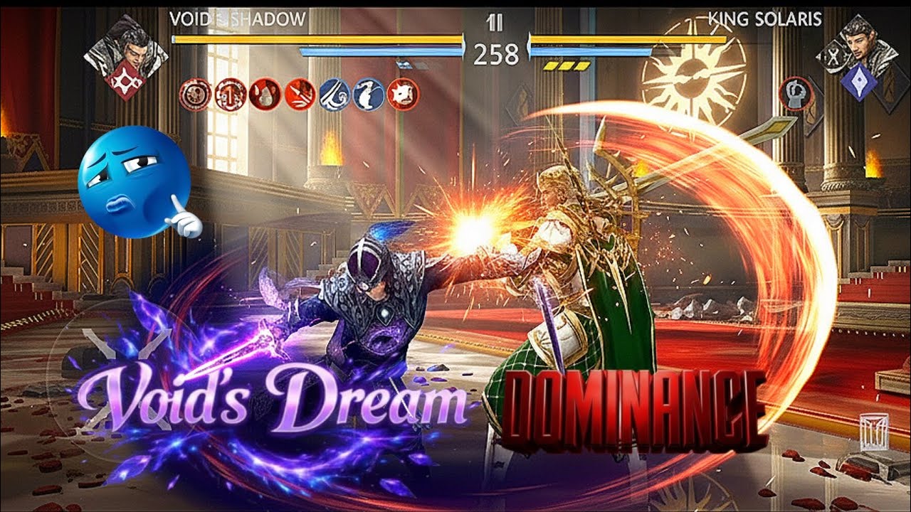 Void's dream the aura farmer lvl 5 vs King solaris 😈 The dominance  || #shadowfight3 #sf3 #gaming 