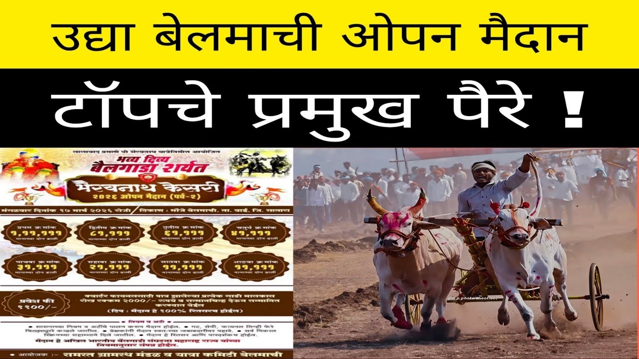 उद्या बेलमाची ओपन मैदान पैरे #बैलगाडाशर्यत#बकासुरबैल#bailgadasharayt#बैलगाडा#viralvideo#bailgada#