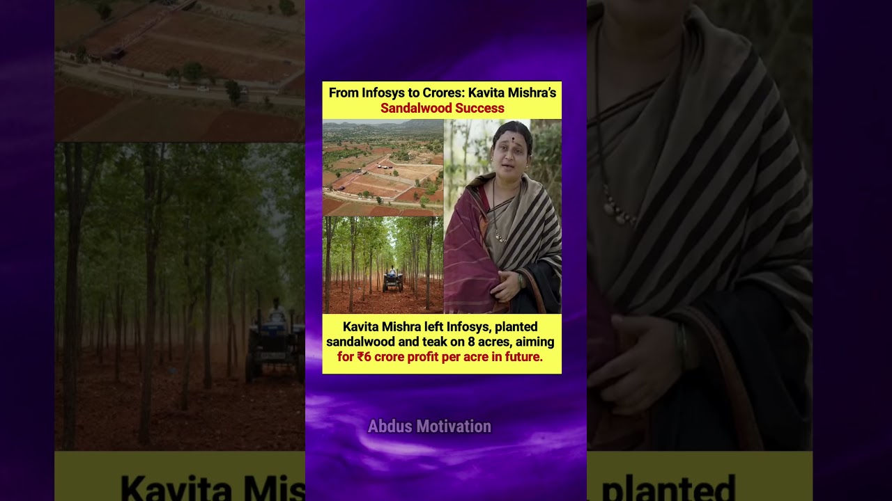 From Infosys to ₹6 Crore: Kavita Mishra&rsquo;s Farming Success #Inspiration #SuccessStory